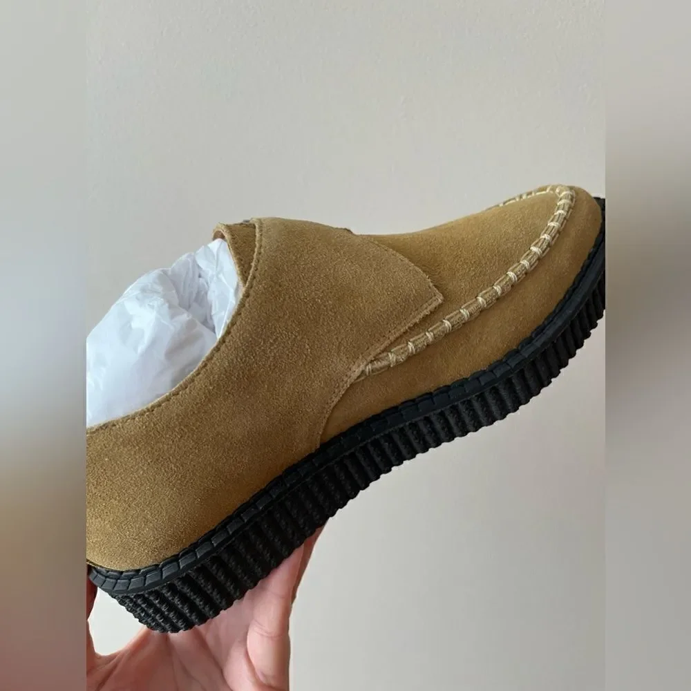 Re/Done NEW Suede platform shoes Size 36